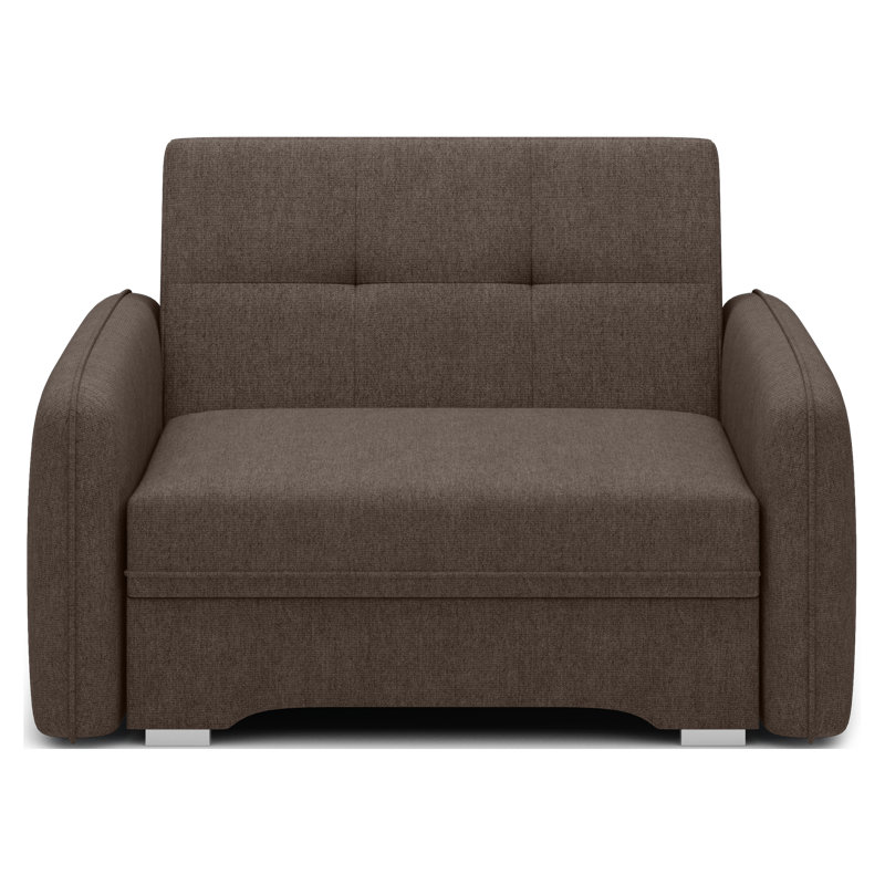Sarlota 2 Seater Sofa Bed, Dark Brown