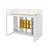 Twin Size  Loft Bed With Shelves,Cabinet And Wardrobe-893138139
