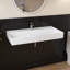 Lavabo de salle de bain mural 39 "avec trou pour robinet Chloe
