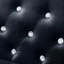 Canapé en velours de 59,4 pouces de largeur avec boutons ornés de pierres précieuses, accoudoirs carrés et 2 coussins-23747833-23747832