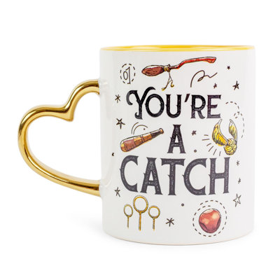 Tasse en céramique à poignée sculptée Harry Potter 14 onces