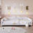 Upholstered Daybed, Full Size Daybed, Sherpa Fabric Sofabed With Cloud-Shaped Backrest, No Box-Spring Needed