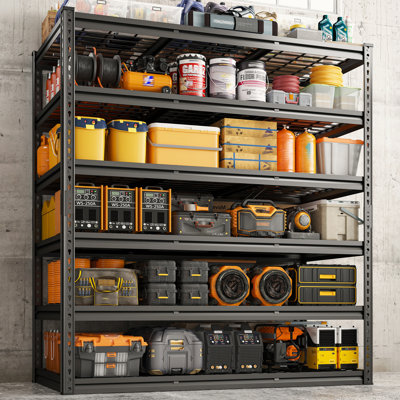 Heavy-duty 6-tier Garage Shelving Unit, 48" W X 78" H Shelving With 3600 Lbs Capacity