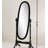 Traditional Queen Anna Style Wood Floor Cheval Mirror, Gold Finish
