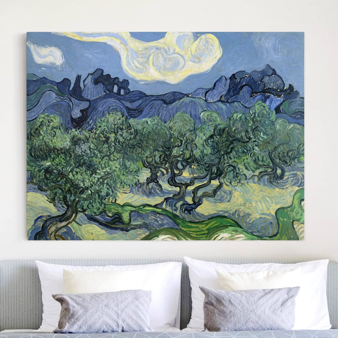 Leinwandbild Olivenbäume von Vincent van Gogh