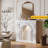 White Manufactured Wood Freestanding Fireplace