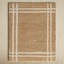 Jorgie Geometric Hand-Knotted Jute Area Rug in Khaki-1328442894