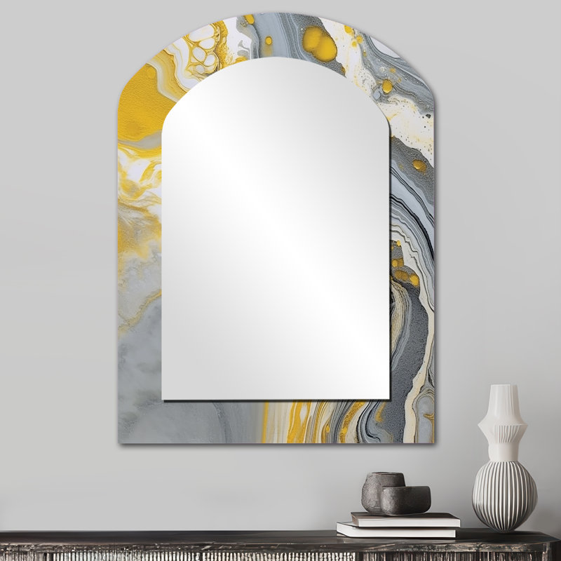 Symphonie de marbre gris gris et gris, 34 po x 25 po