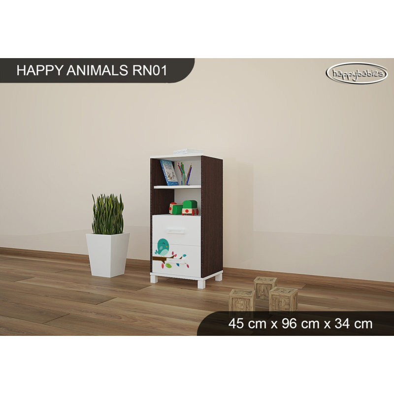 45cm W Animals Kids Cube, Chestnut