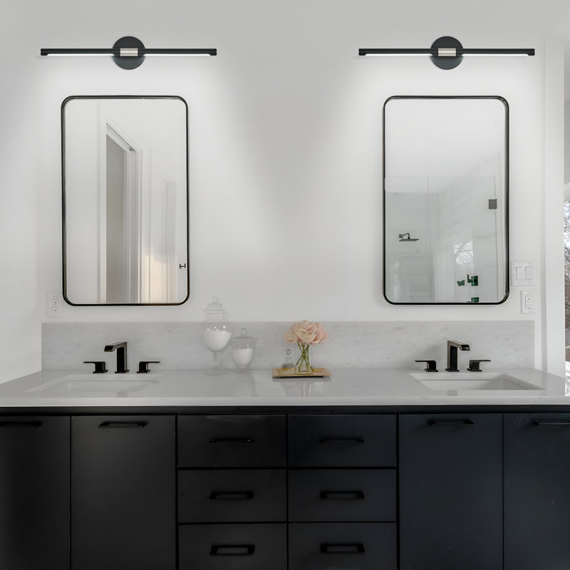 24" Dimmable LED Bath Bar, Nickel