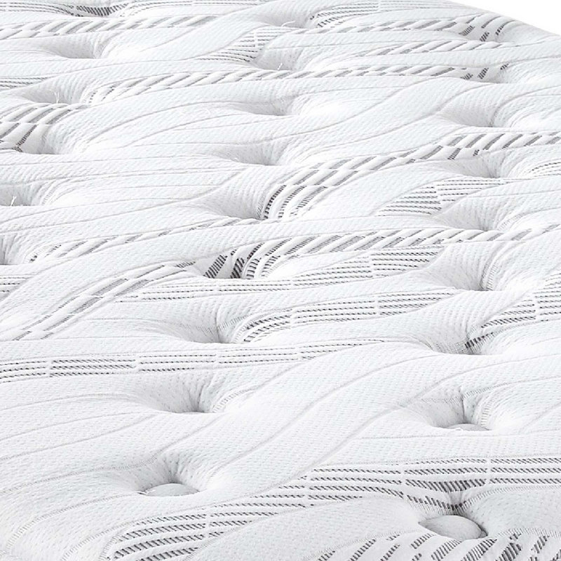 Matelas hybride matelassé 10 po, mi-ferme, Lit simple