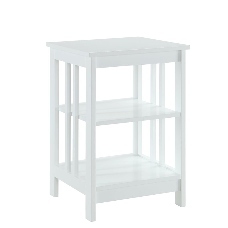 Aidia End Table, White