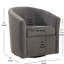 Fauteuil d'appoint pivotant Barrel-307092978
