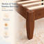 Cadre de lit plateforme écologique en bambou naturel, de style japonais-898012937-898012938