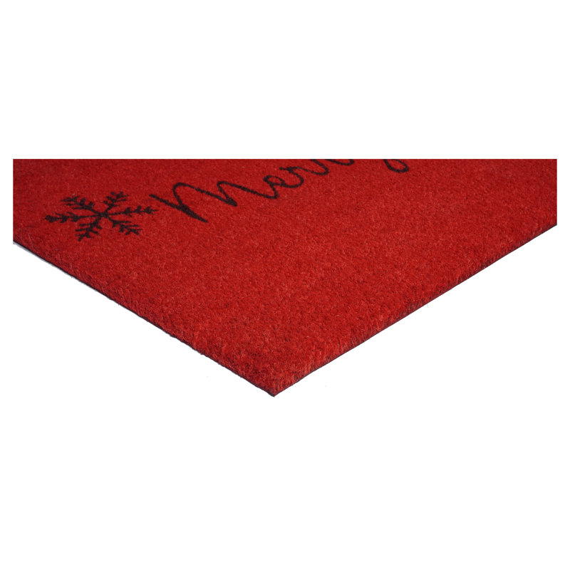 Tapis d'extérieur antidérapant Merry Christmas, Rectangle de 2 pi x 3 pi
