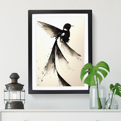 Swallow Ink Wash - Single Picture Frame Print