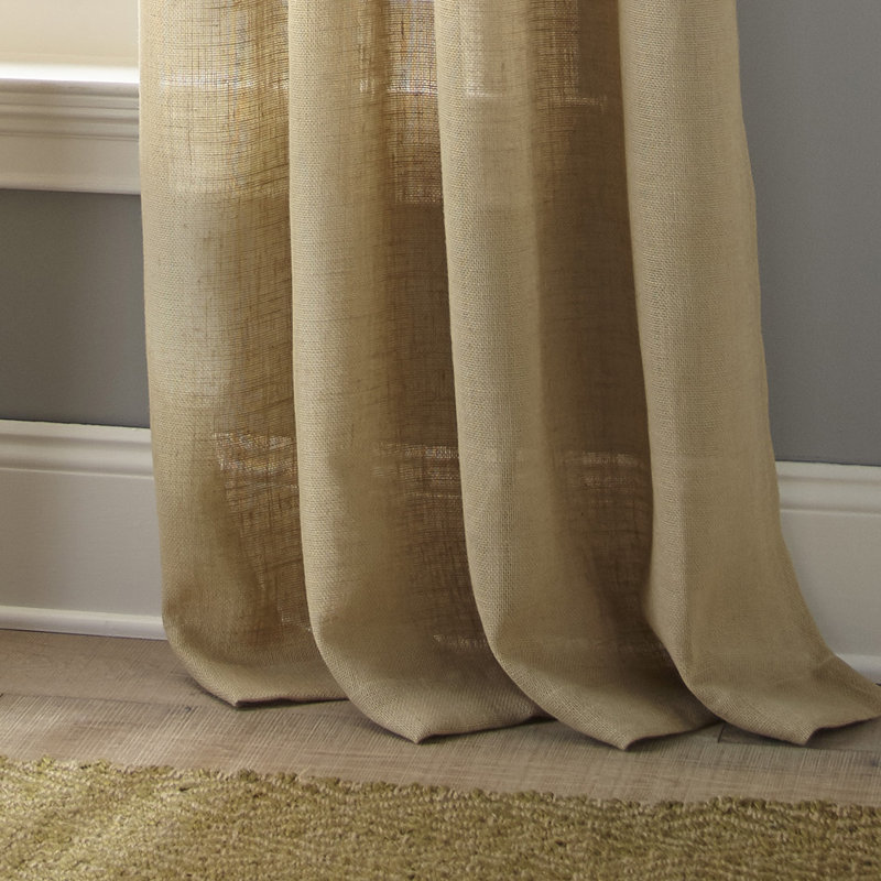 Mitchum Semi Sheer Curtain Single Panel, 54" W x 63" L