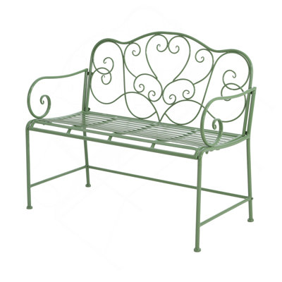Sunnydaze Outdoor Garden Bench-Green