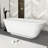 67" White Acrylic Freestanding Bathtub
