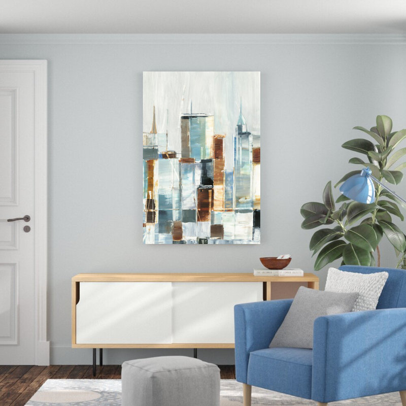 «City Colors I» par Ethan Harper - impression sur toile tendue, H 48 po x l 32 po