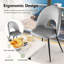 Chaise d'appoint en velours Darwen-94816645