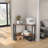 Danielys Corner Metal Base Writing Desk with Power Outlet-1180811210