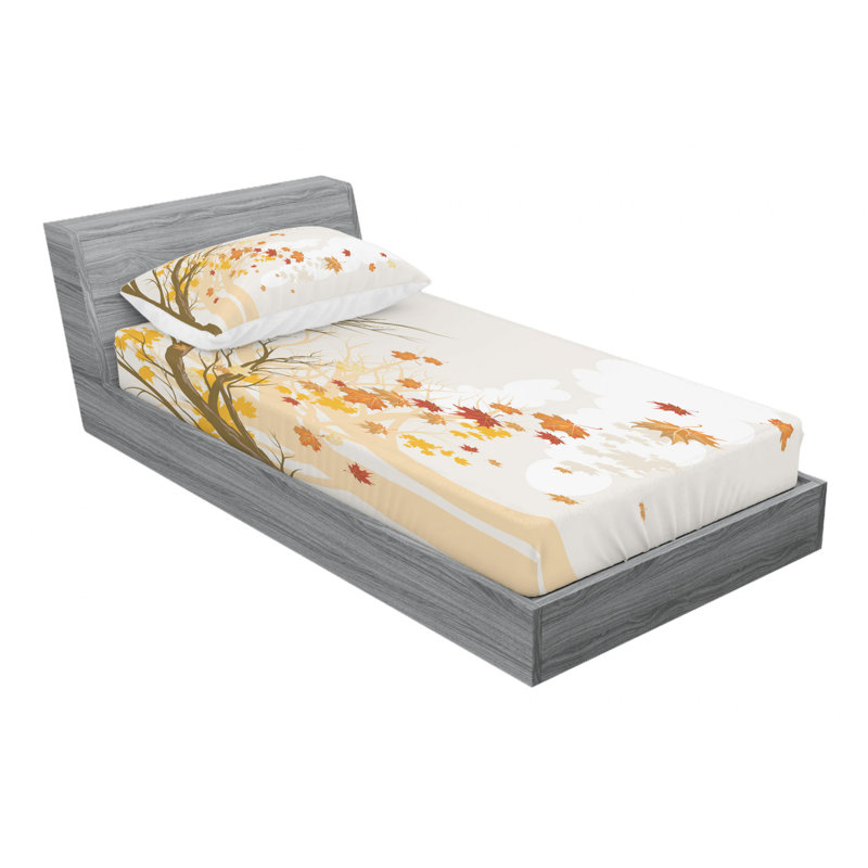 Microfiber Sheet Set, Twin Sheet Set with Fitted Sheet