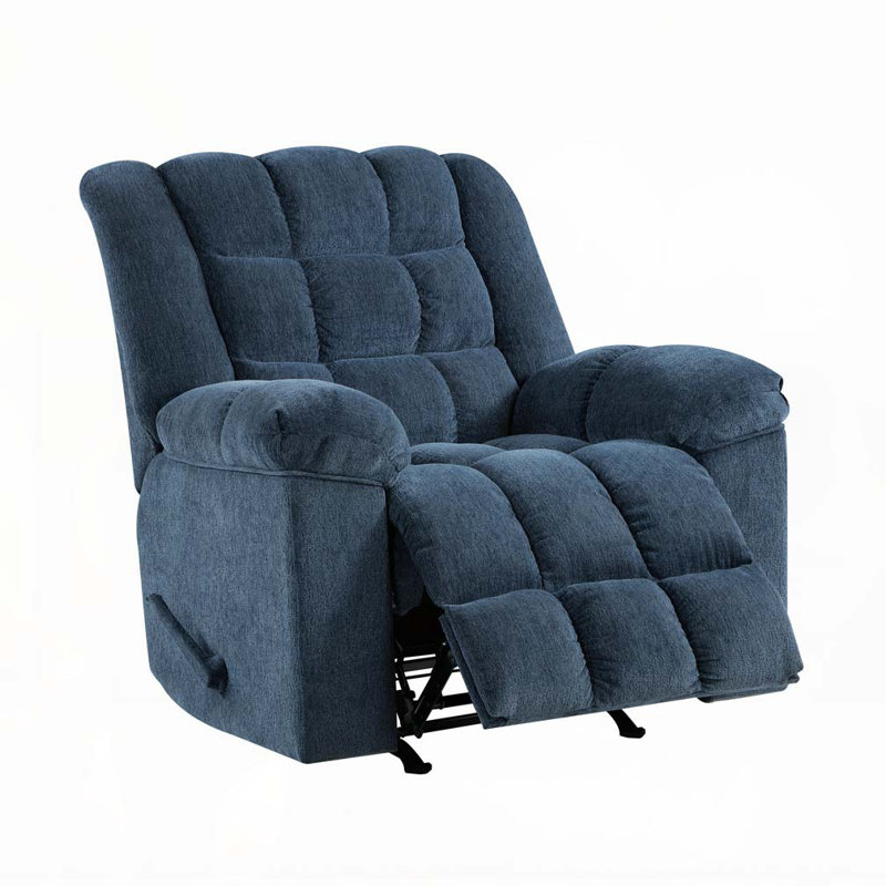 Fauteuil inclinable en chenille, Bleu