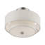 Plafonnier semi-encastré 11 po 2 lumières Areial