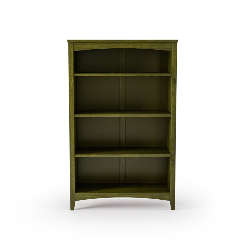 Colton Bookcase, (4 Shelves) 48" H x 30" W x 13"D, Olive Grove Green