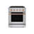 Hauslane 30" Dual Fuel Range In Stainless Steel | 4 Burners Up To 20,000 Btus | 4.2 Cu. Ft. Convection Oven With 5 Rack Positions | Convertible Ng/Lp | Cool-Touch Triple-Layer Door Rose Gold-120706422-120706423-120706429