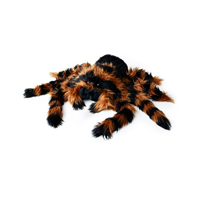  Plush Giant Tarantula Pillow - Black/Brown