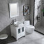 Ensemble de meuble-lavabo simple 24 po avec miroir Ekkehardt-897938109