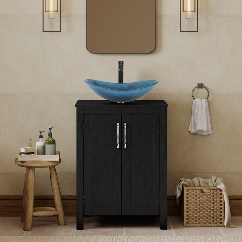 Meuble-lavabo autoportant avec lavabo