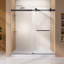 56-60" W x 76" H Double Sliding Frameless Shower Door with 5/16 in. Tempered Glass-101838247