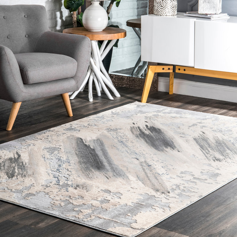 Tapis gris Rubin, Rectangle 6 pi 7 po x 9 pi