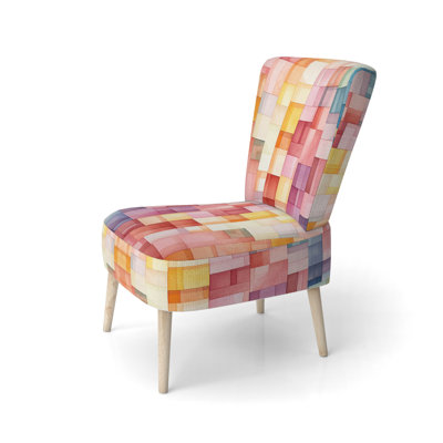 Chaise d'appoint rembourrée Hardedge Symetry I de Hardedge Pastel