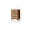 Simple Rattan Woven Solid Wood Porch Cabinet Accent Chest