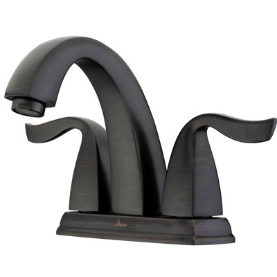 2-handle Bathroom Faucet with Drain Assembly