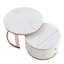 Table basse gigogne 2 pièces Modern White