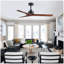Ventilateur de plafond noir 52 po Lowe