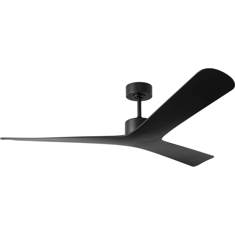 Tri Plank Smart 57 Ceiling Fan, Midnight Black