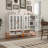 Modern Minimalist Double Door Shoe Cabinet With Adjustable Mesh Doors And High Foot Hollow Storage Cabinet Bottom, Compatible With Robotic Vacuum Cleaners-1095865338
