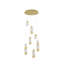 9 - Light Gold LED Cluster Pendant