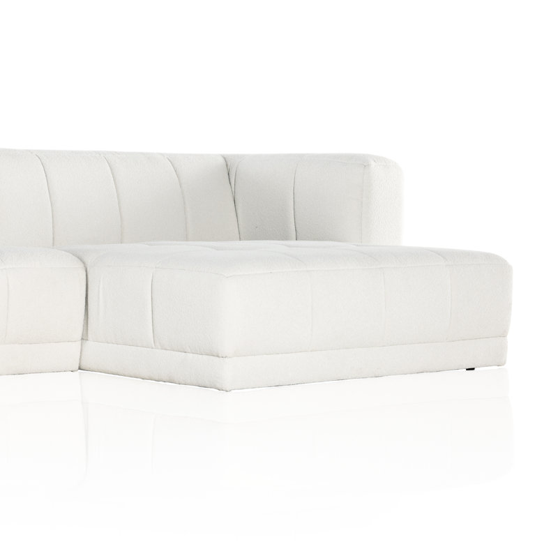 Tavi Chaise Sectional, Alcala Graphite Polyester Blend