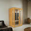 Sauna intérieur à infrarouge lointain à deux places Hemlock