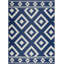 Tapis bleu / gris intérieur / extérieur tissé à la machine Hulmeville Southwestern-76239864