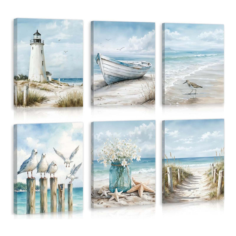 6 Piece Wrapped Canvas Print