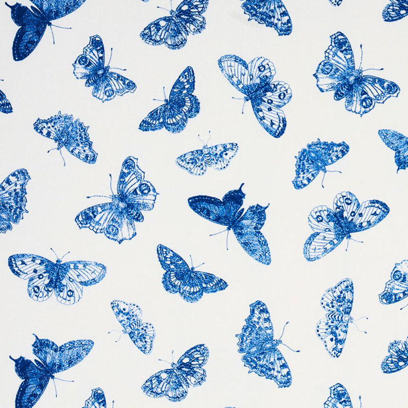 Tissu Burnell Butterfly, Bleu