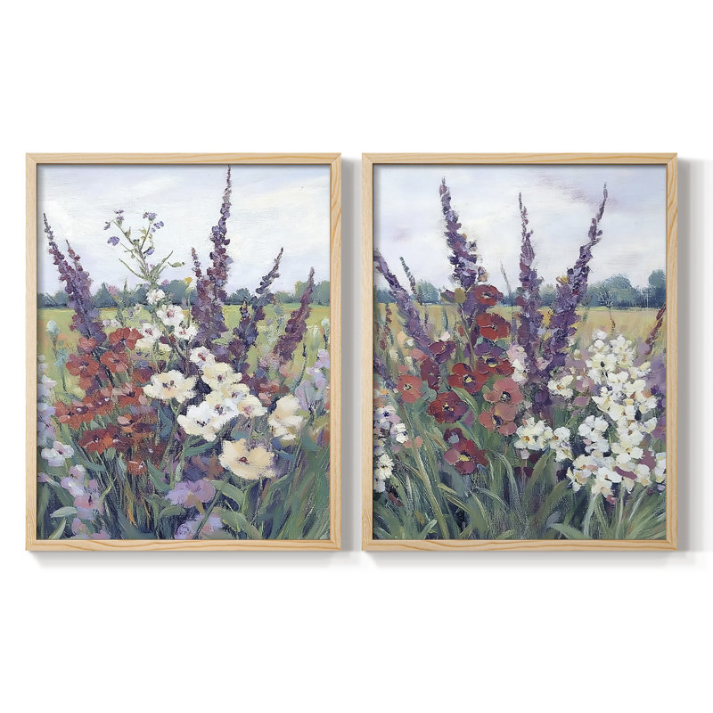 Série FLORAL DCxxxix - reproduction encadrée de qualité supérieure - prête à être accrochée - aucun clou requis - aucun clou requis